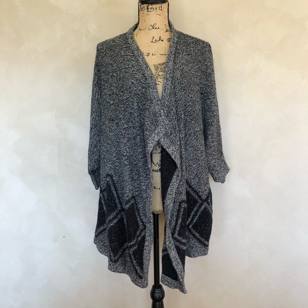Madewell All Angles diamond pattern cardigan sweater